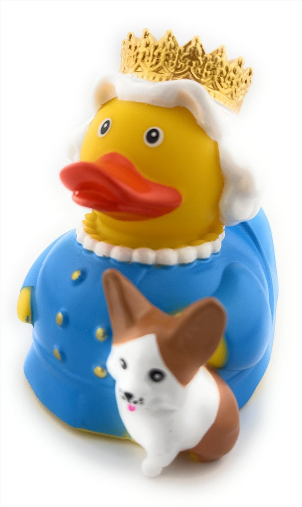 Queen with Corgi Bath Duck