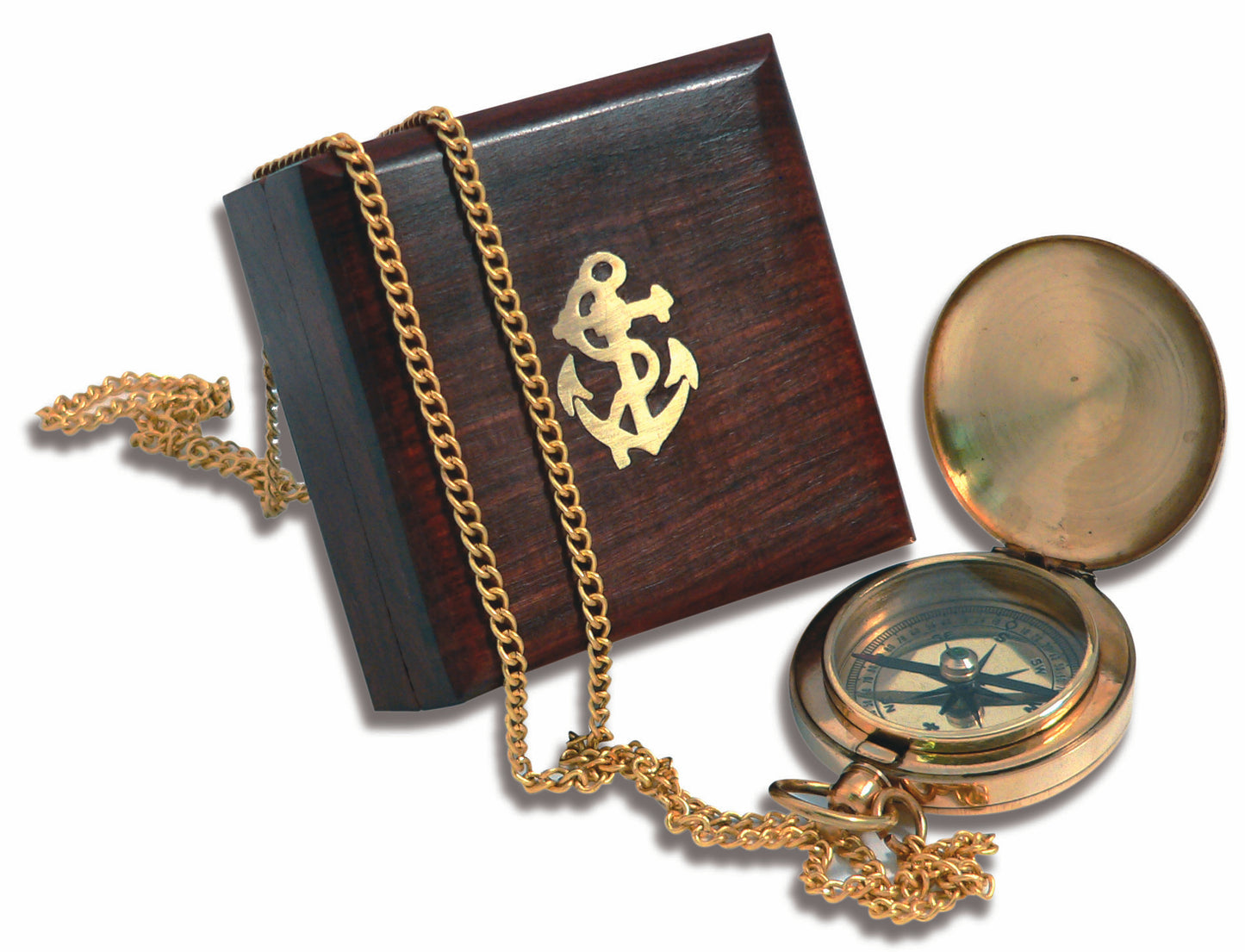 Pocket Compass and Chain