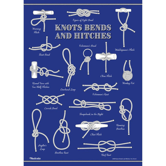 Knots, Bends, and Hitches Tea Towel,