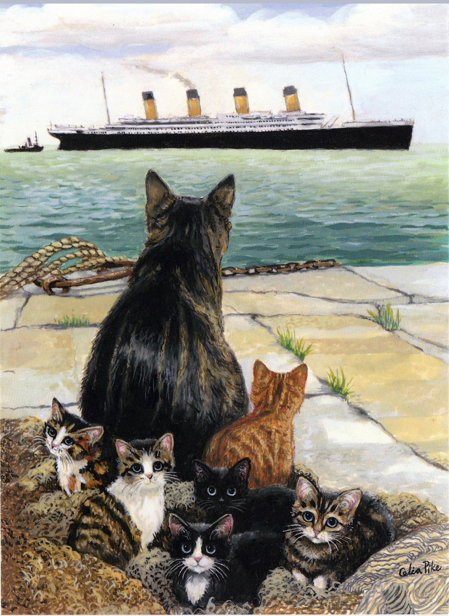 Ship's Cats Print Jenny of the Titanic