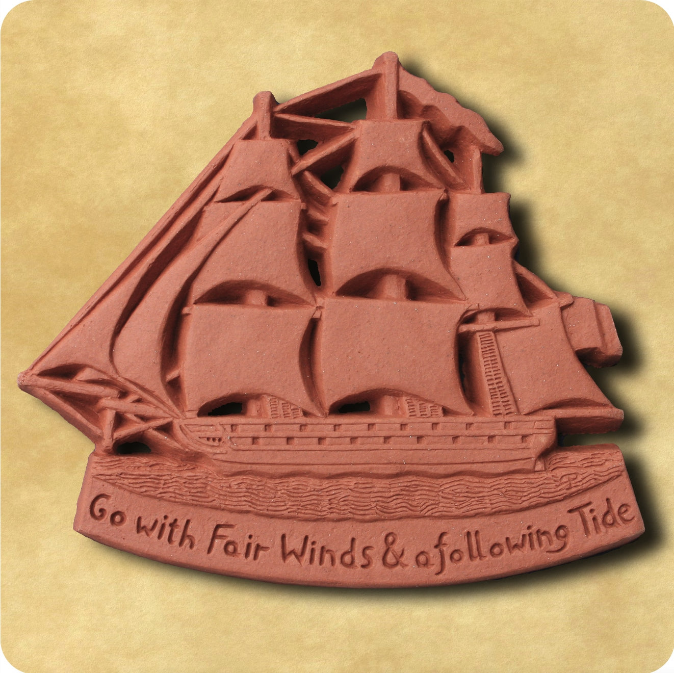 Nautical Blessing Terracotta Tile