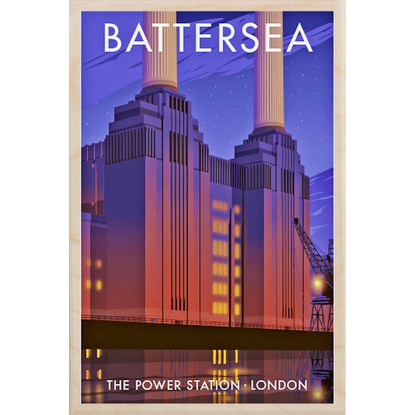Battersea Wooden Postcard