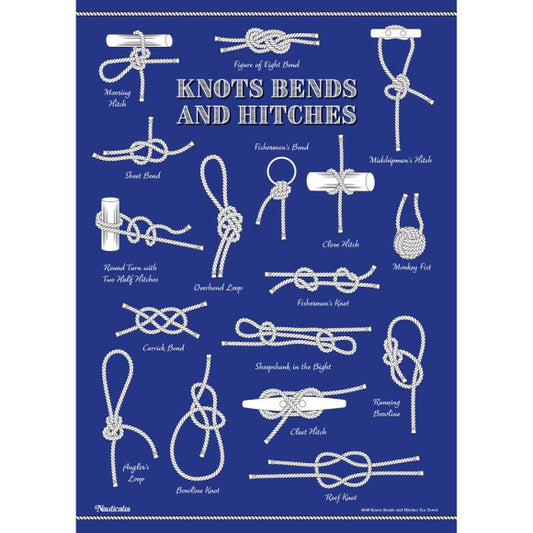 Knots, Bends, and Hitches Tea Towel,
