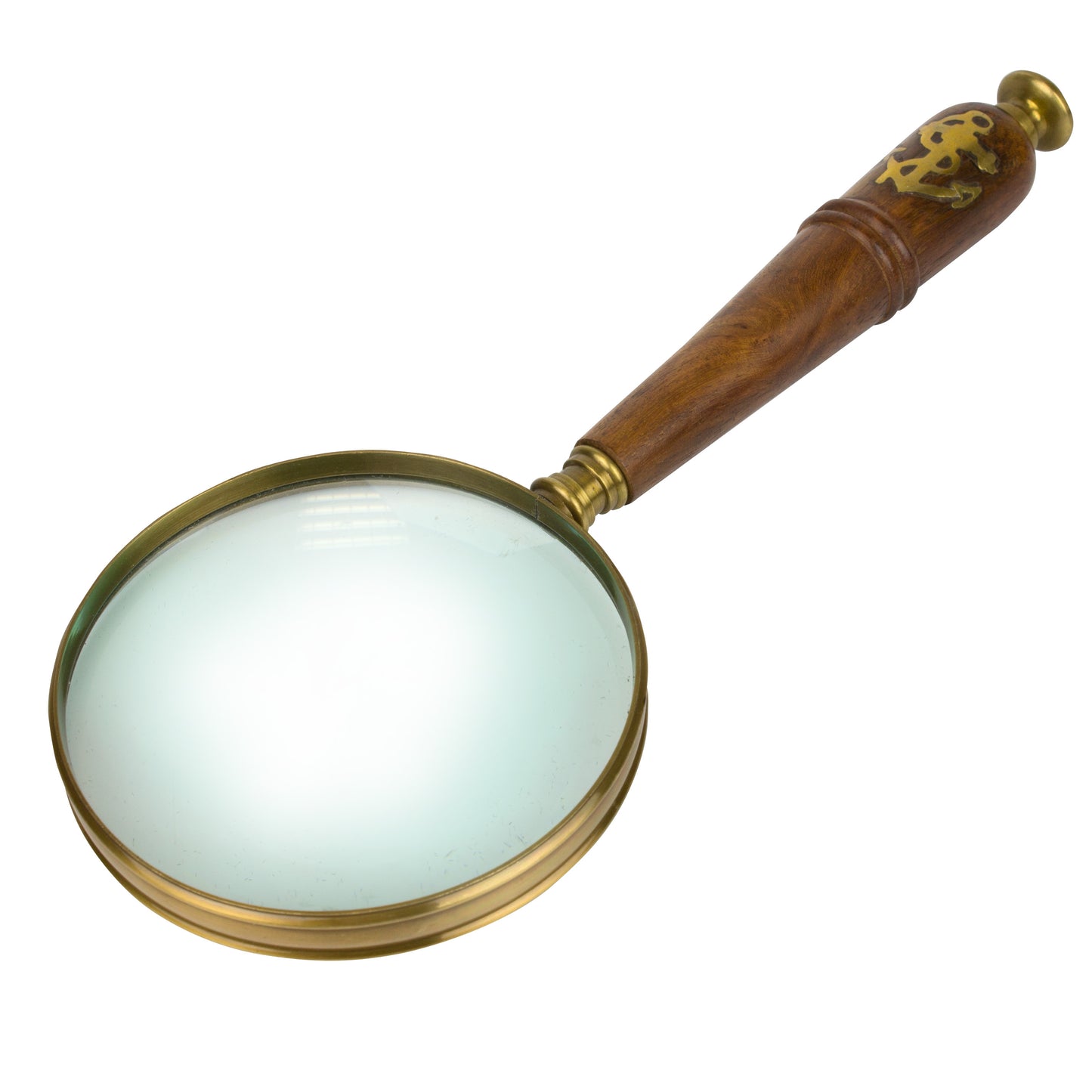 Wooden & Brass Magnifying Glass