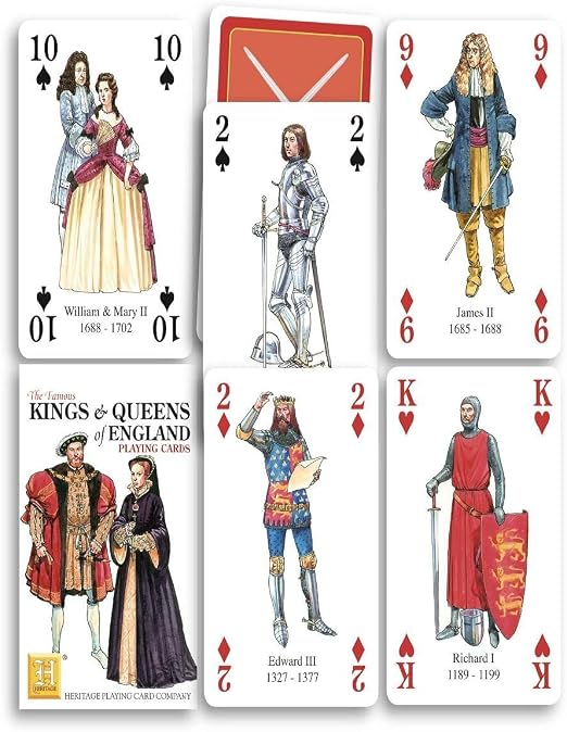 Kings and Queens of England Playing Cards