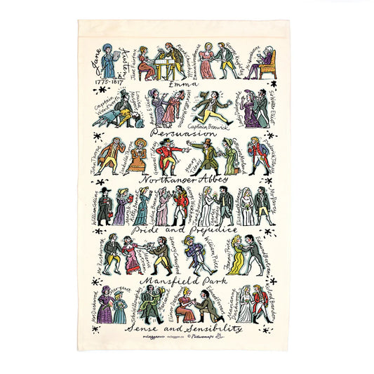 Jane Austen Tea Towel