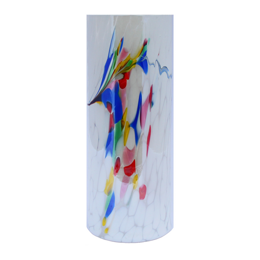 White Cylinder Vase