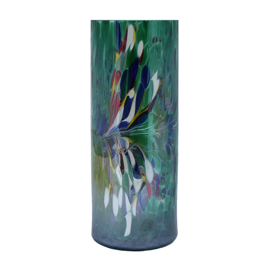 Green Cylinder Vase