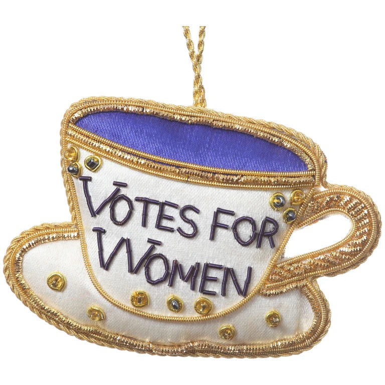 Votes for Women Teacup Hanging Decoration