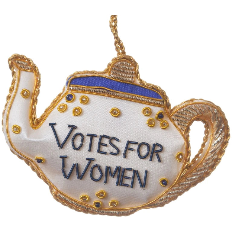 Votes for Women Teapot Hanging Decoration