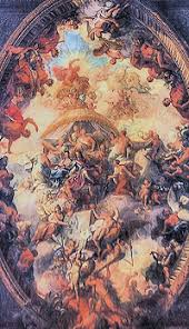 Painted Hall Ceiling Print