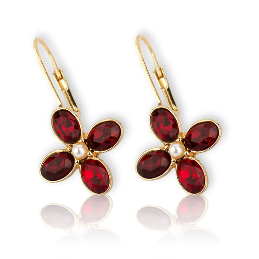 Red Drop Earrings