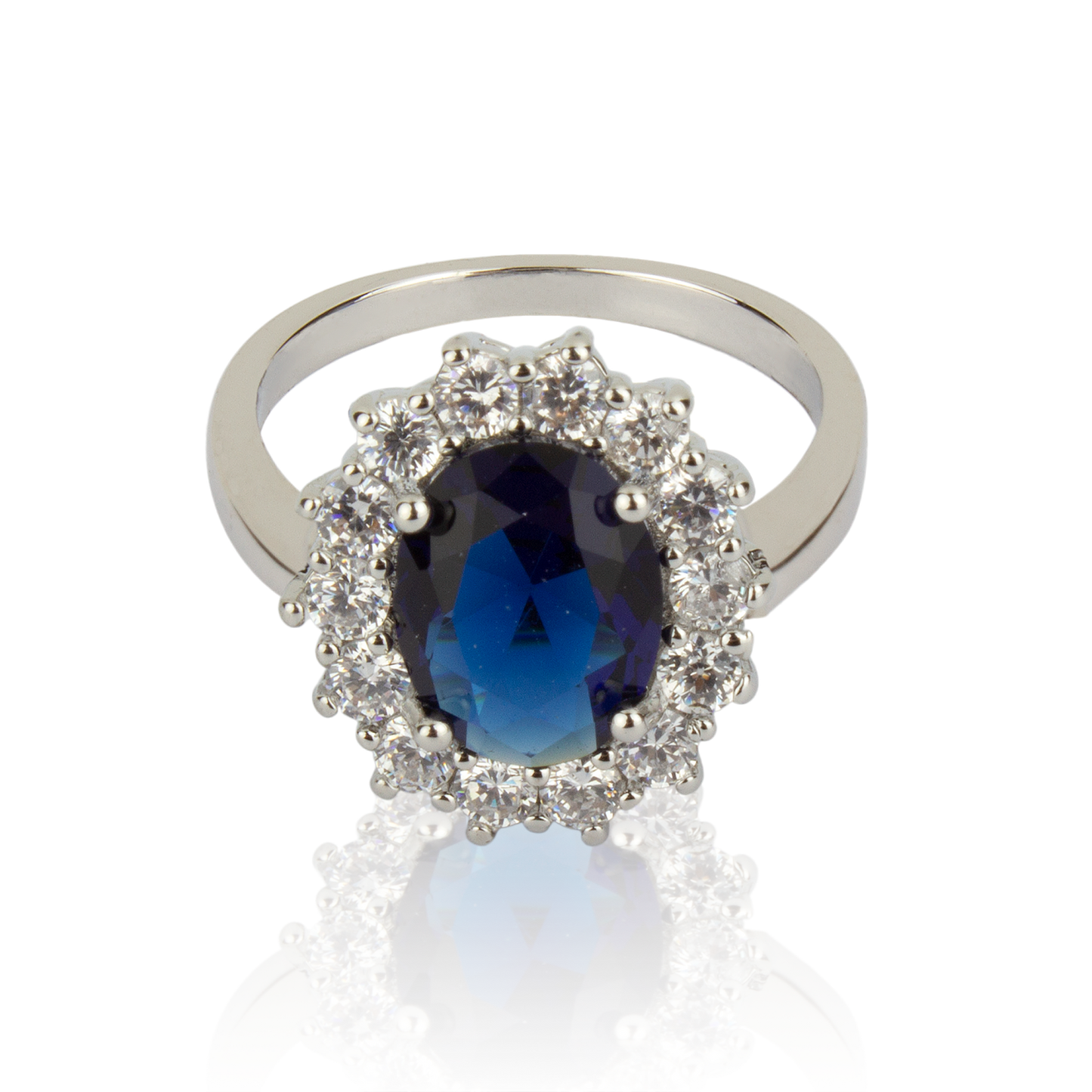 Blue CZ Ring