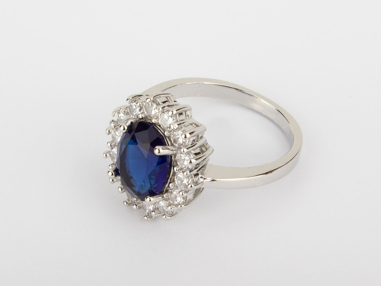 Blue CZ Ring