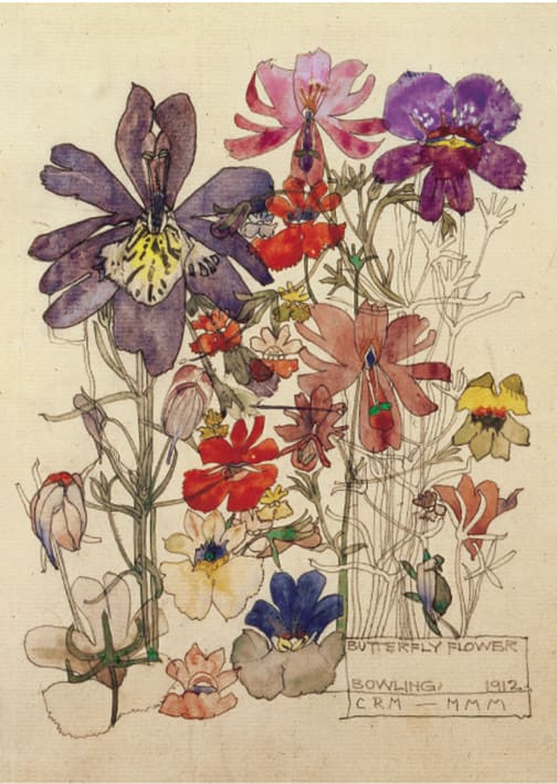 Butterfly Flower Mackintosh