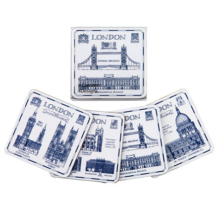 London Heritage Set of 4 Coasters