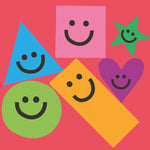 Smiling Shapes Greetings Card