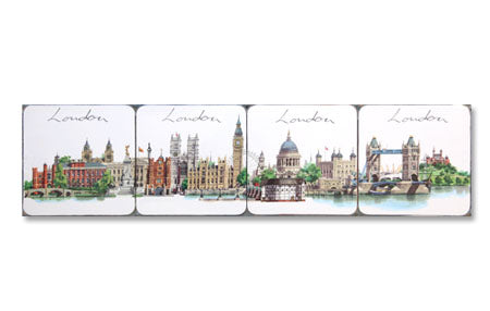London Landmark Set of 4 Coasters