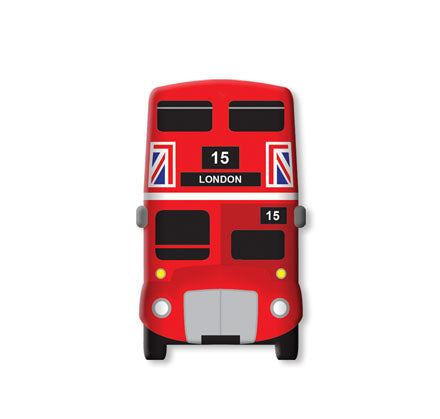 London Bus Soft Magnet Front View