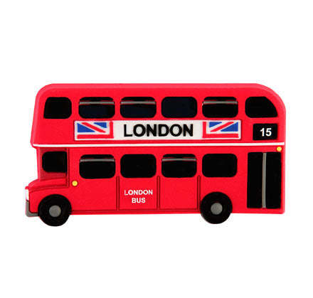 London Bus Soft Magnet Side View