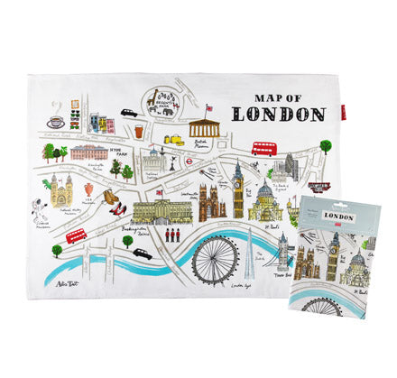 Alice Tait London Map Tea Towel