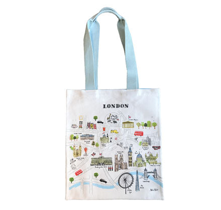 Alice Tate London Map Tote Bag