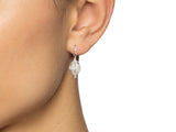Wirework Pearl Drop Earrings