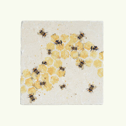 Honeycomb Bee Large Platter