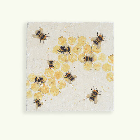 Honeycomb Bee Medium Platter