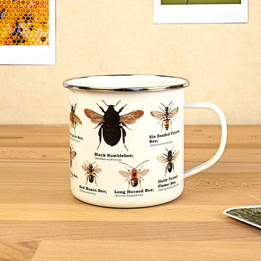 Bee Enamel Mug