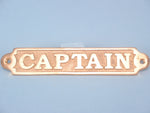 Brass Captain Plaque