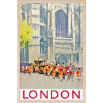 London Pageant Wooden Postcard