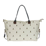 Bees Oilcloth Oundle Weekend Bag