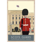 Scots Guard Wooden Postcard