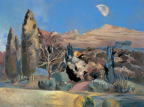 Landscape of the Moon's First Quarter 1943
