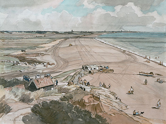 Walberswick and Southwold from Dunwich 1953